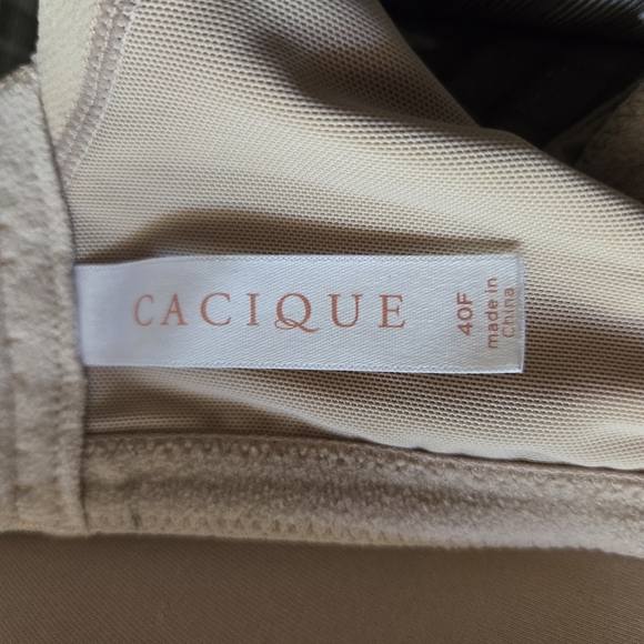 Cacique Lane Bryant Free Wire Full Coverage Tan Bra ~ 40F - Picture 8 of 10